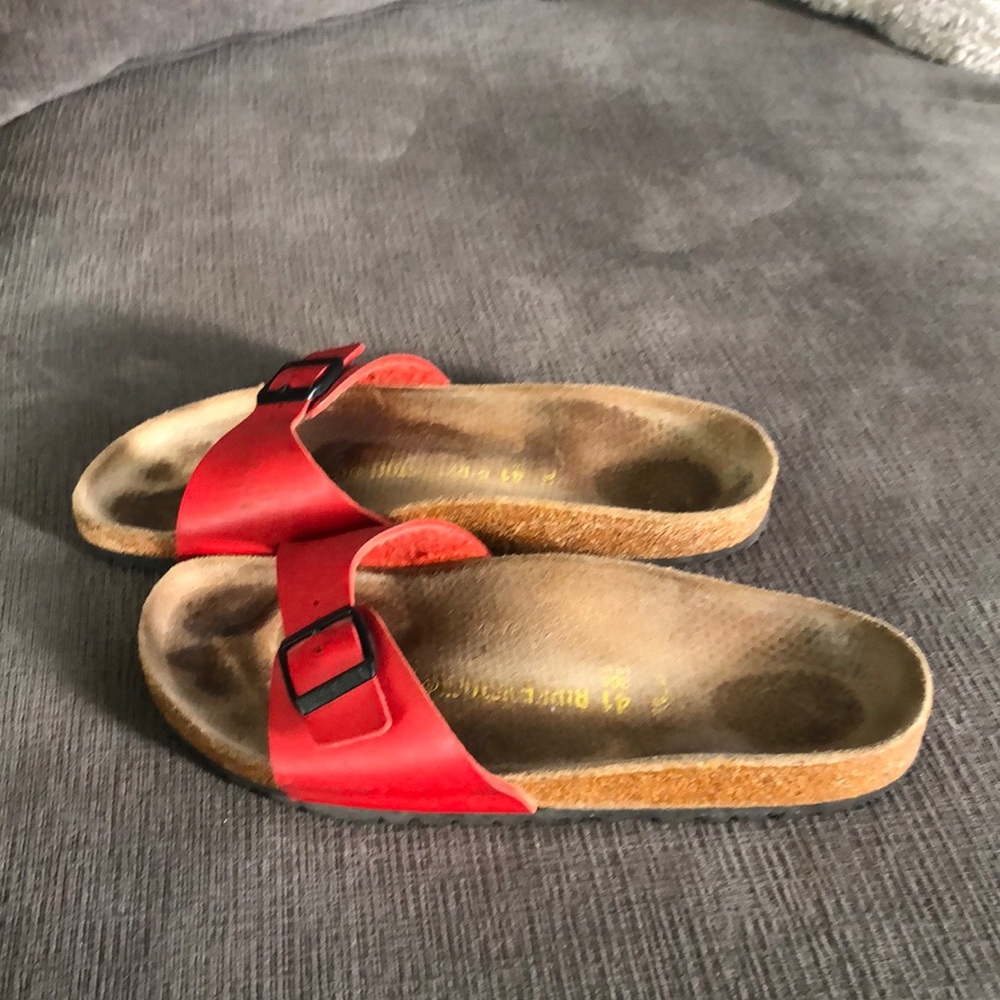Red Birkenstock Madrid Sandals (41 narrow)